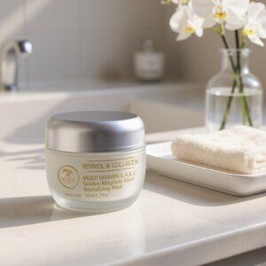 🌟 Secret Collagen Golden Magnetic Mud Mask – Multi-Vitamin E, A & C 🌟
